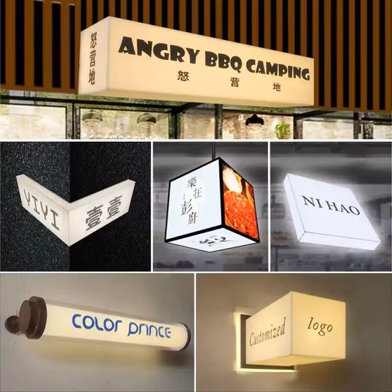 Runder Werbe-Acryl-Vakuumform-Leuchtkasten