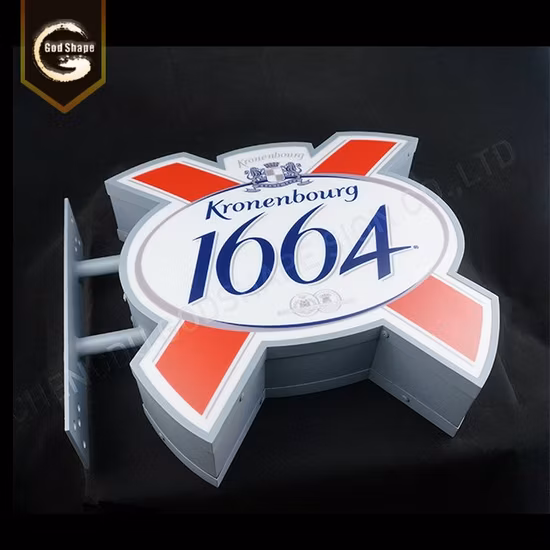 Kundenspezifisches unregelmäßiges Lichtkasten-Blade-Schild zum Fabrikpreis