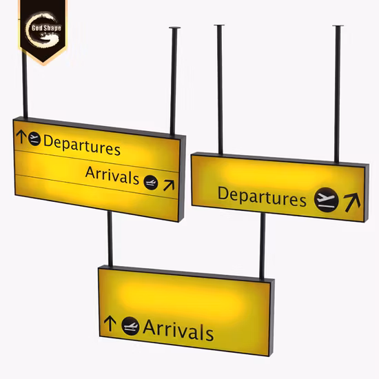 Flughafen Wayfindind Hängebeschilderung LED-Schild