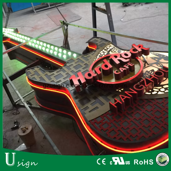 Großhandel China Factory Außenwerbung Geschäft Lasergeschnittene leuchtende Worte Aluminium beleuchtetes LED-Leuchtschild Frontbeleuchteter Acryl-Kanalbuchstabe